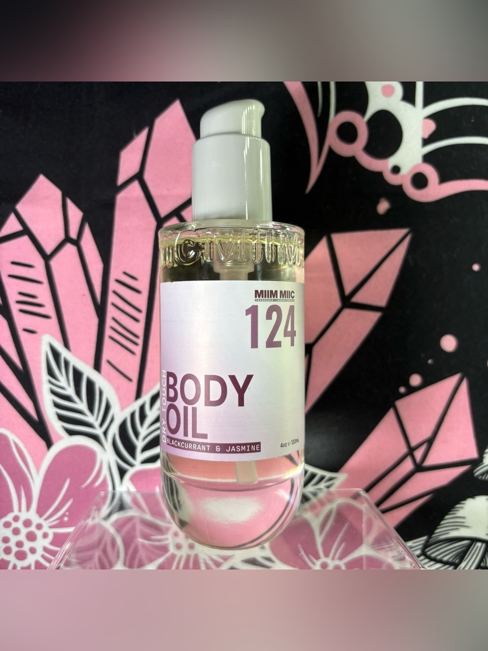 MIIM.MIIC No 124 Blackcurrant & Jasmine Dry Touch Body Oil 4fl oz Full Size